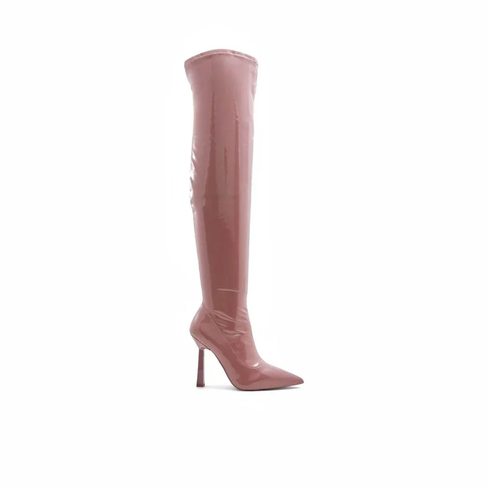 NWOB Aldo Nella Patent Thigh High Boots